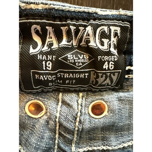 Salvage Havoc Straight Slim Fit Jeans Size 32 Short - Picture 5 of 11